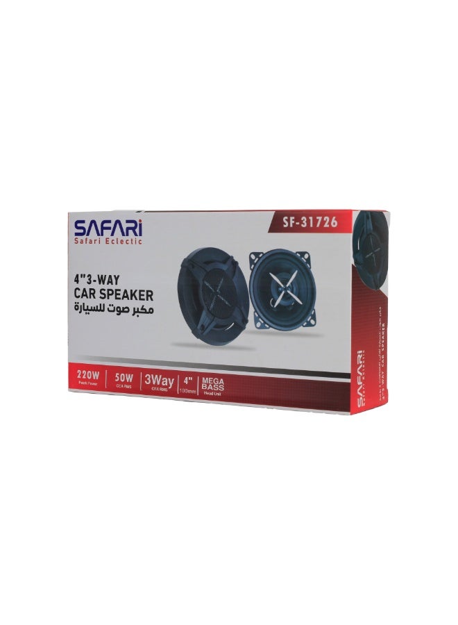 سفاري سماعة سيارة سفاري 4 بوصة قدرة 220 وات SF-31726 - Image 2